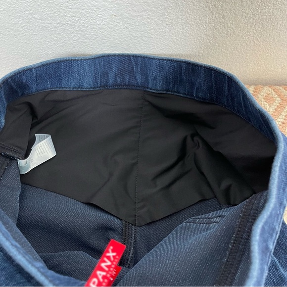 Spanx Jean-ish Ankle Leggings Pull-On Denim with Slimming Tummy Control Size M - Picture 13 of 15